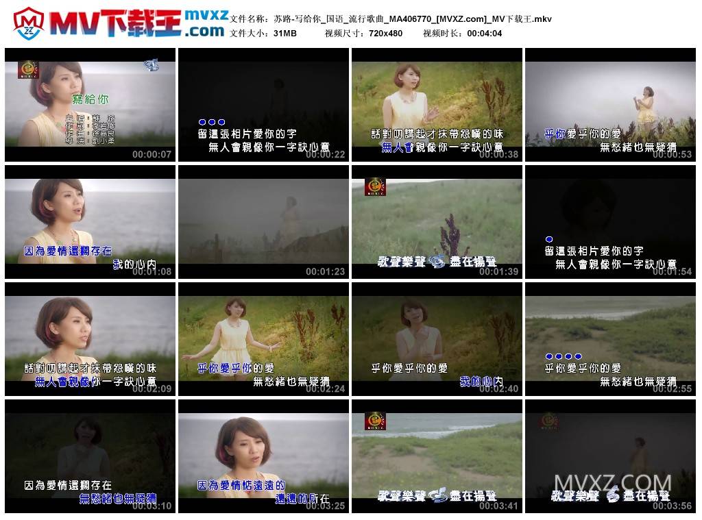 苏路-写给你_国语_流行歌曲_MA406770